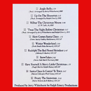 Ralph and Red Christmas songlist