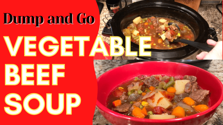 Dump and Go Vegetable Beef Soup