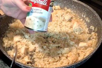 Cream of Mushroom Soup to Rice