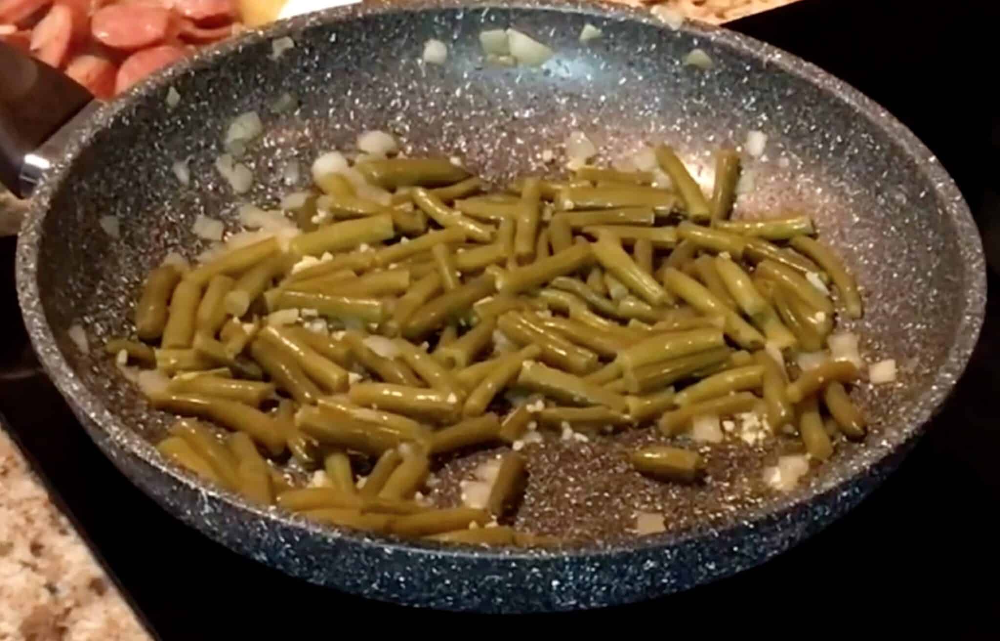 Green Beans in Skillet