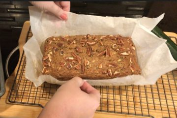 Zucchini Bread on cooling rack