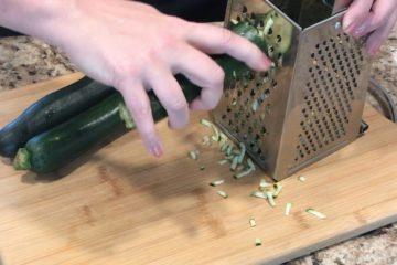 Grating Zucchini for bread