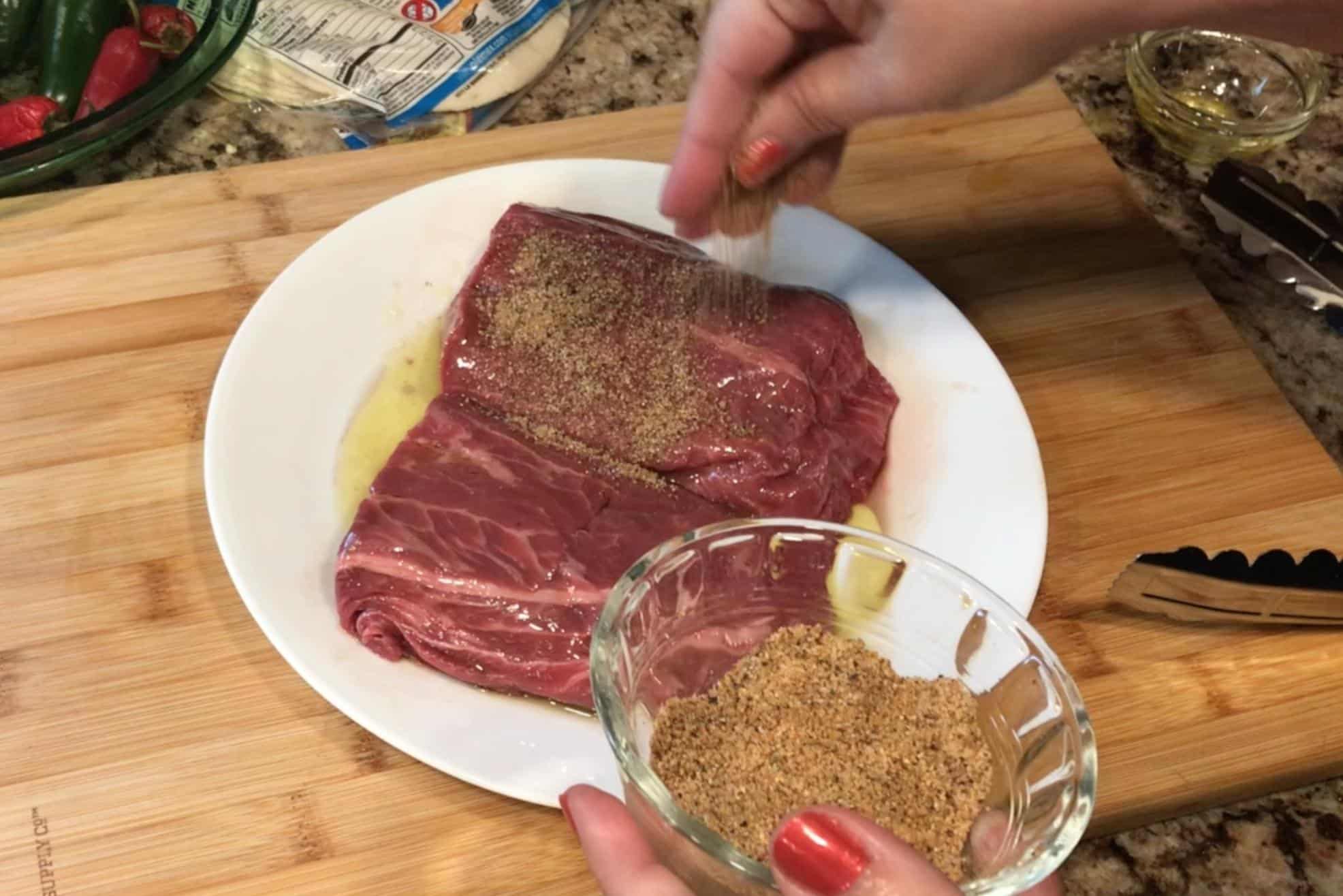 Flat Iron Steak Fajitas