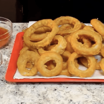 Beer Batter Onion Rings at home