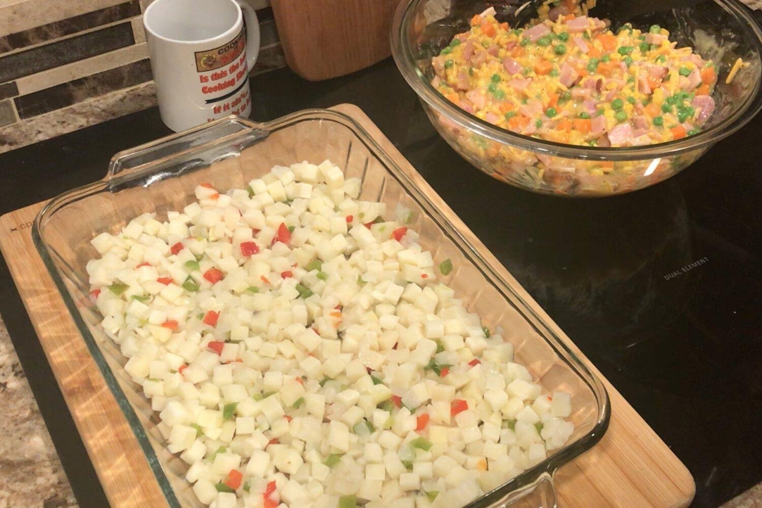 Ham And Biscuits Casserole