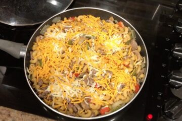 One pan Philly Cheese Steak