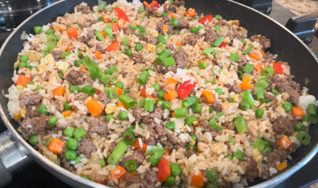 Beef Fried Rice Skillet
